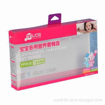 Plastic Packaging Box for Baby Dinnerwares